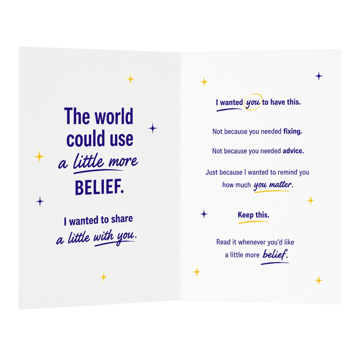 Belief Card - Placebo Universe